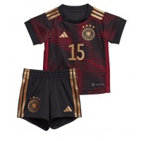 Deutschland Niklas Sule #15 Fußballbekleidung Auswärtstrikot Kinder WM 2022 Kurzarm (+ kurze hosen)
